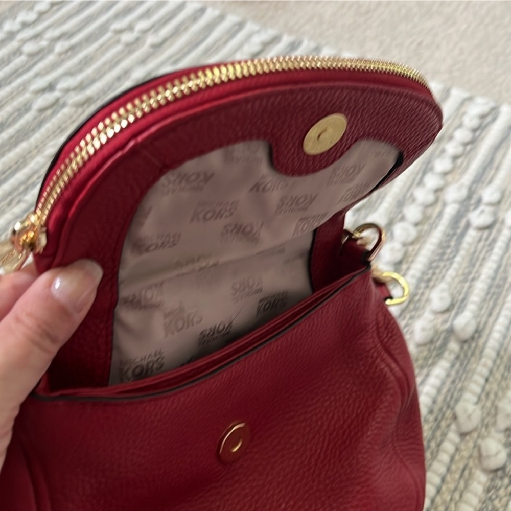 Michael Kors Red Crossbody Bag - Picture 4 of 5